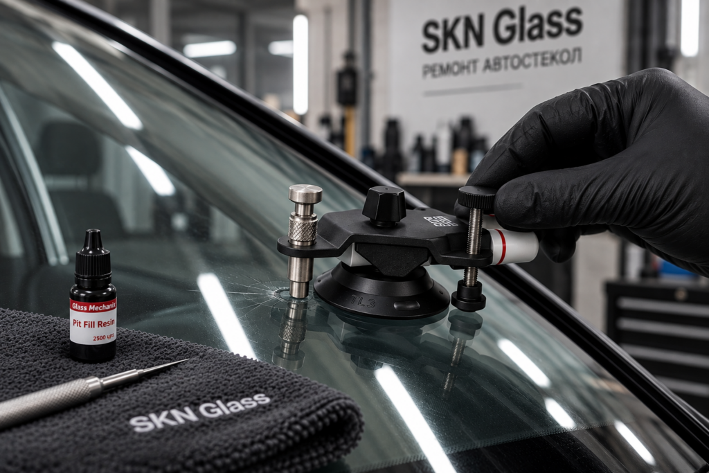 Ремонт автостекла в мастерской SKN Glass